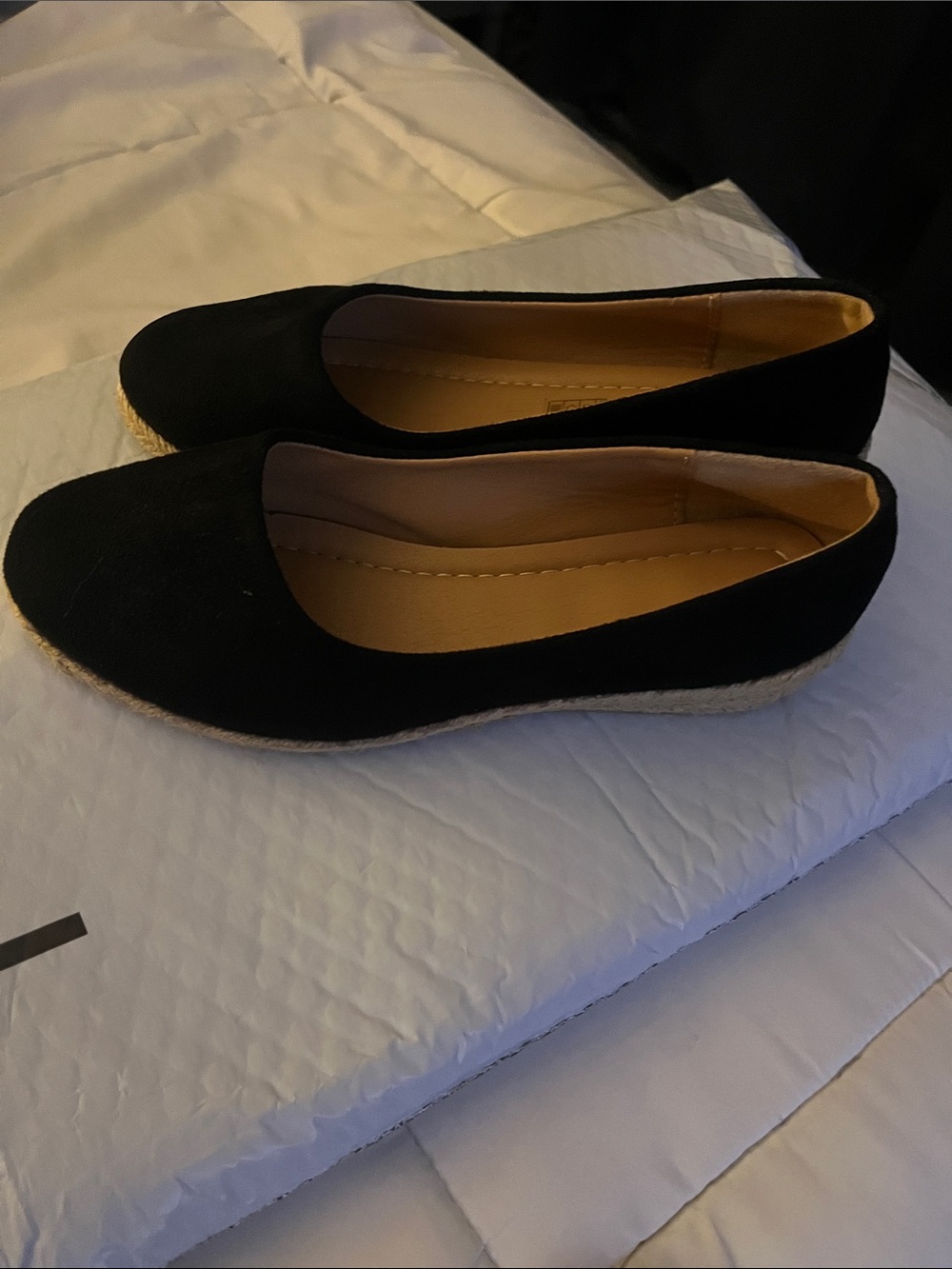 Classic Black Espadrille Flats